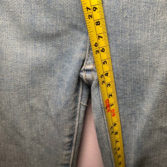 We The Free Jayde Flare Jeans Cropped Medium Wash High Rise Boho Women 25 Petite - Picture 11 of 13